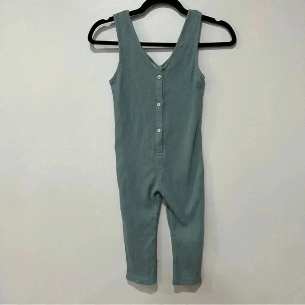 Zara waffle jumpsuit 3/4